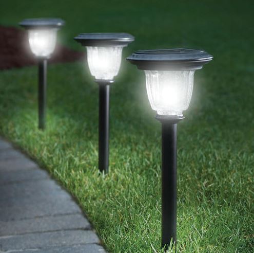 Outdoor solar lamps