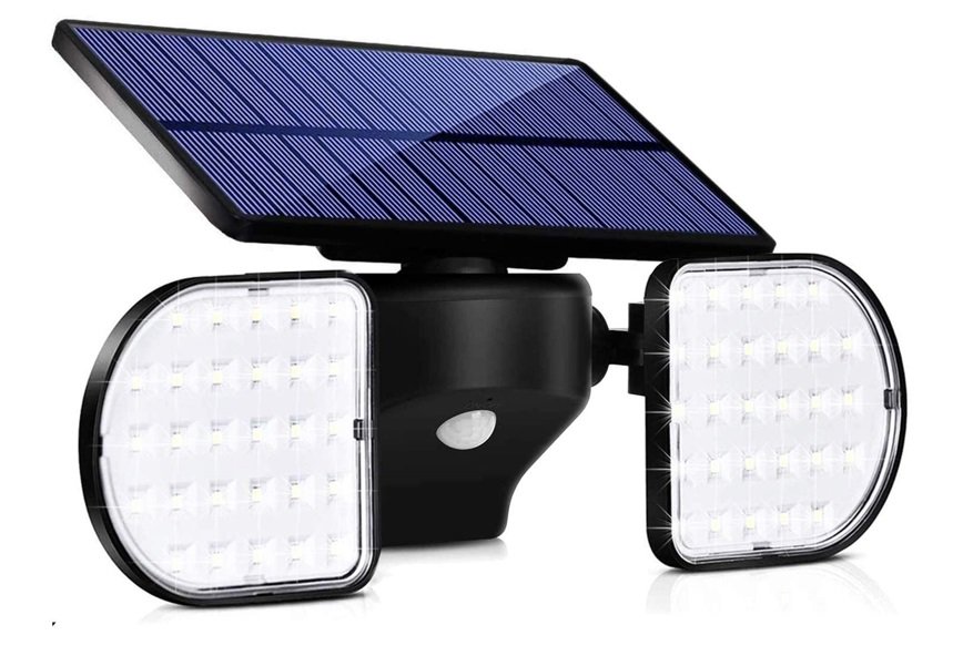 LED solar sensor light