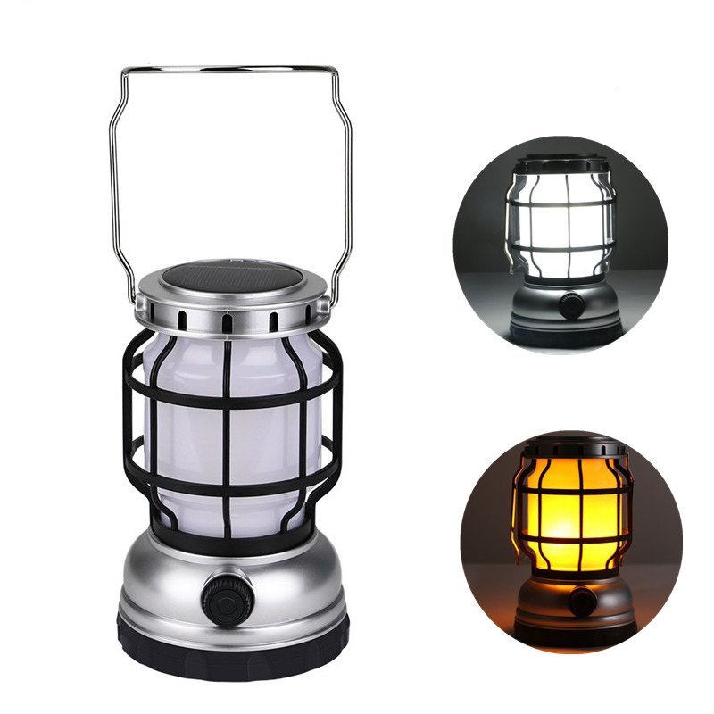 GM80512 Portable Solar Camping Lights with Two Lighting Modes