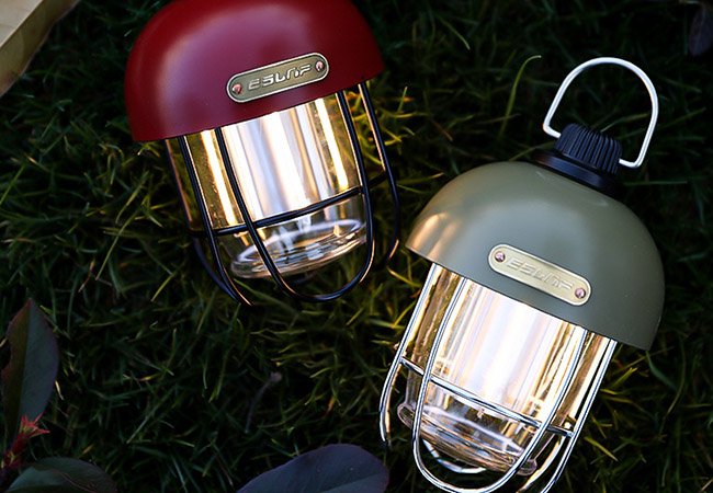 vintage camping lantern